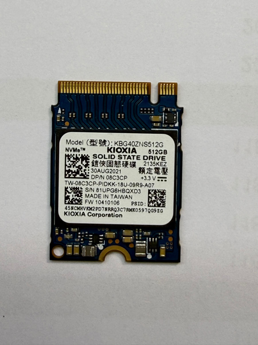 Steam Deck　キオクシア（東芝） M.2 2230　SSD 512GB NVMe SSD Kioxia 512GB M.2 2230 — SSD enterprise pentru Steam Deck