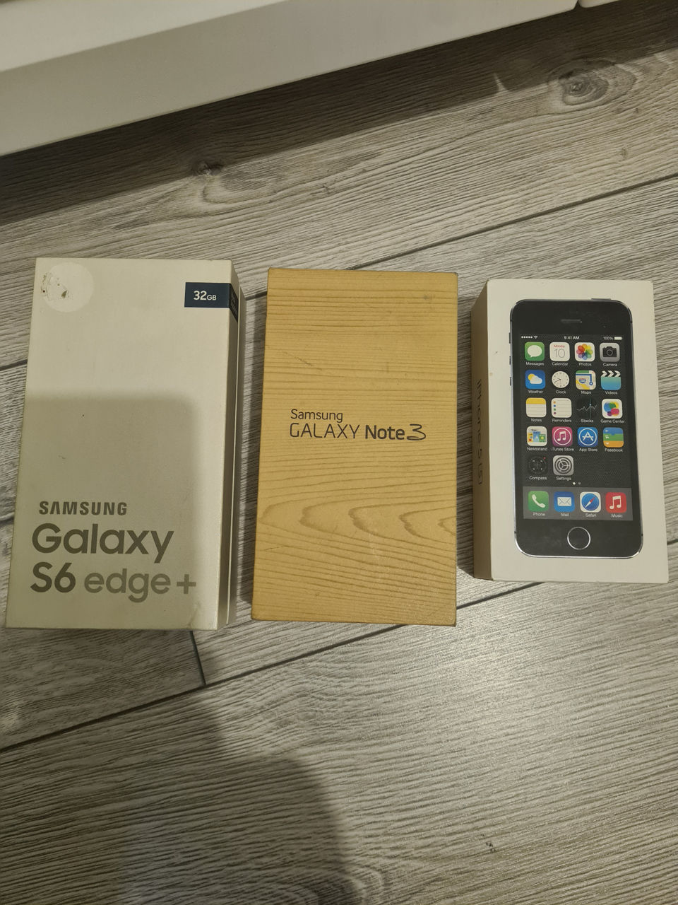 Оригинальные коробки iPhone 5s, Samsung Note 3, Samsung S6 Edge +