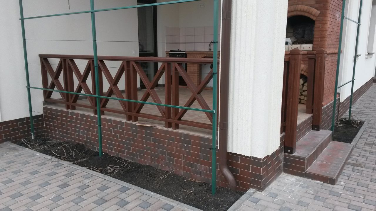 Balustrade din lemn  p/u terase, balcoane. Ограждения из дерева для терасс и балконов. foto 7