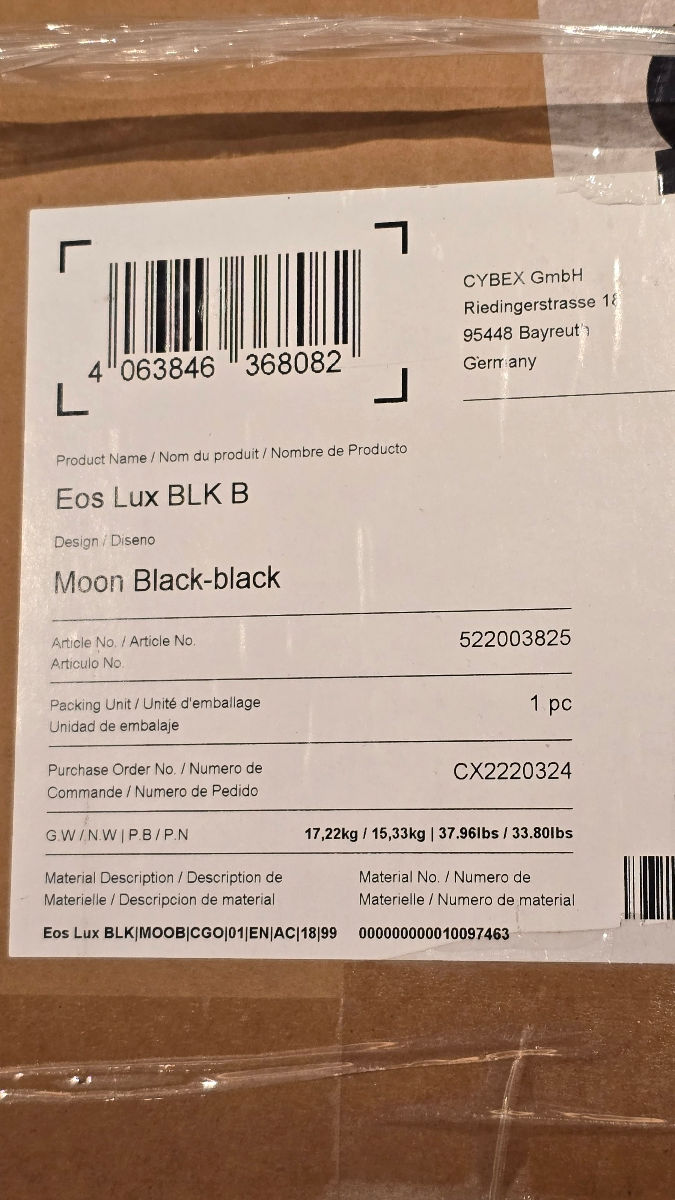 Carucior 2 in 1 Cybex Gold EOS LUX Moon Black foto 7