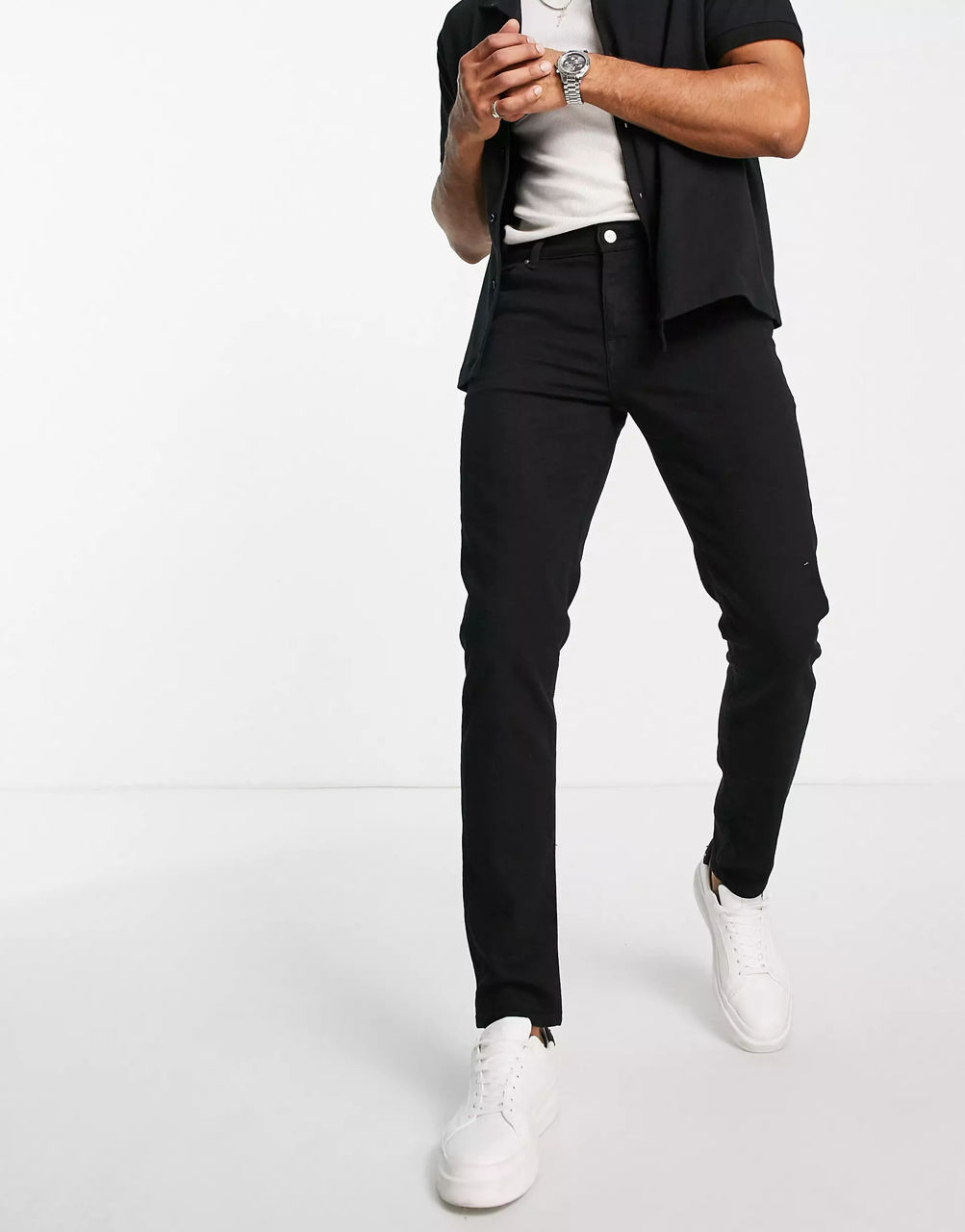 Чёрные джинсы Asos Design, новые, размера W30 L34, пошива skinny фото 1