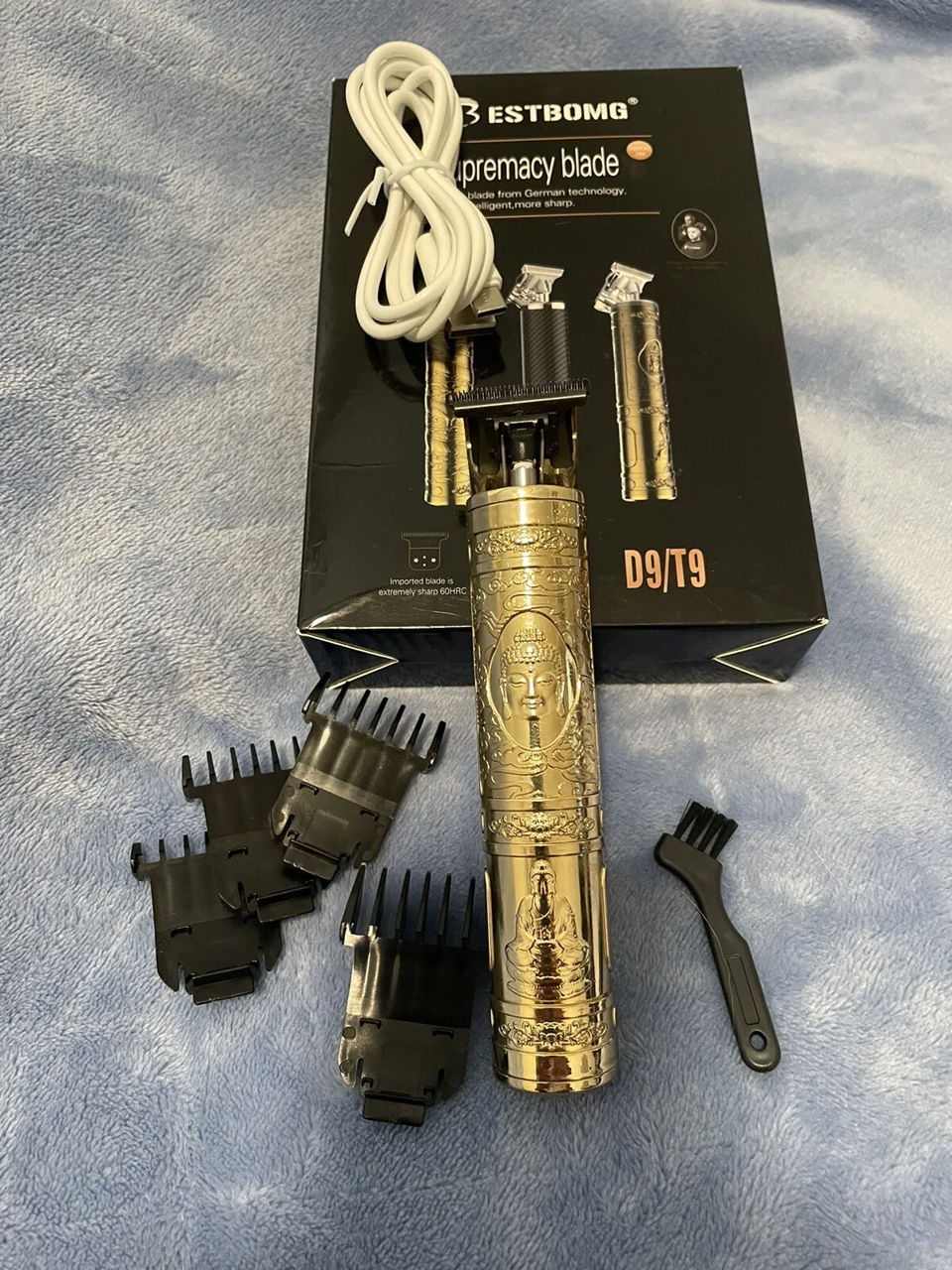 Bestbong- d9/t9 беспроводная машинка для стрижки волос - будда foto 1
