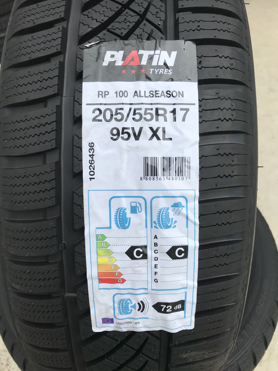 205/55 R17 Platin RP100 Allseason (4seasons)/ Доставка, livrare toata Moldova foto 1