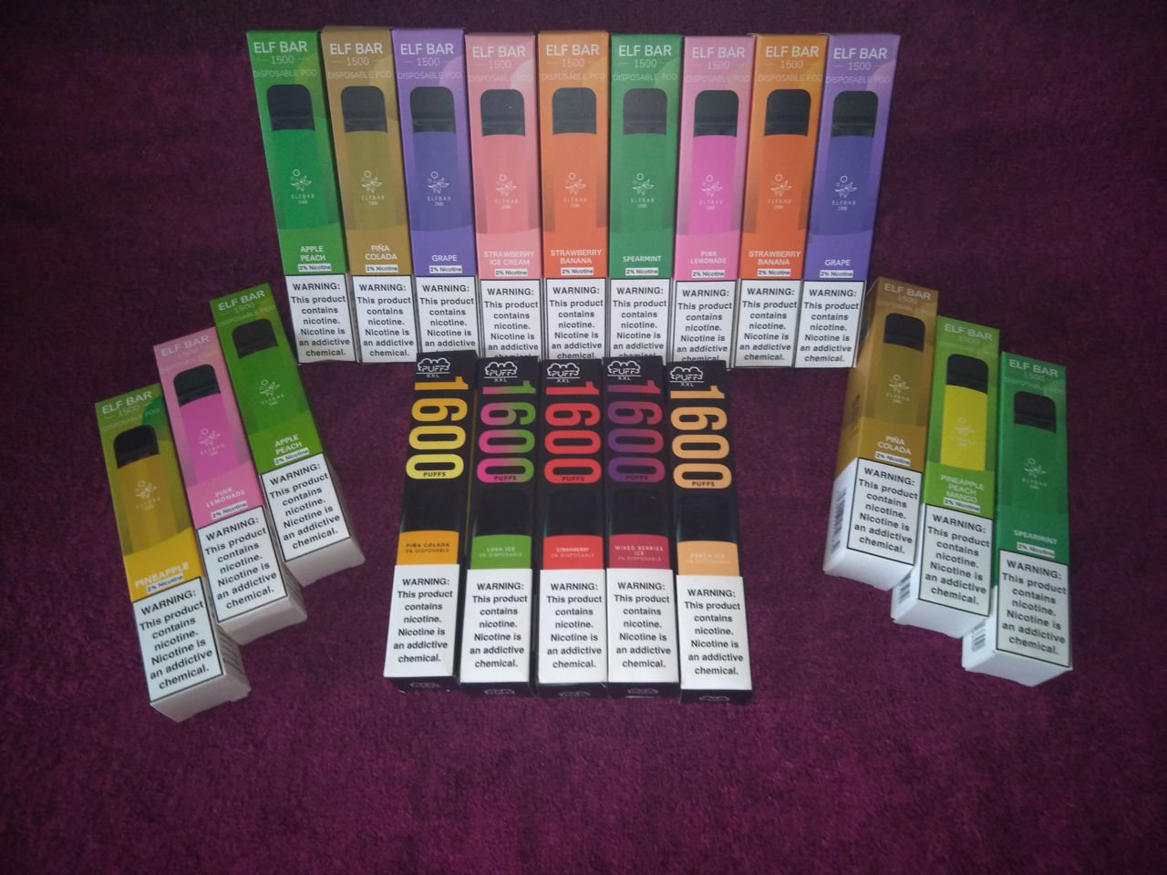 Hqd Elf Bar 1500 & Puff Bar 1600