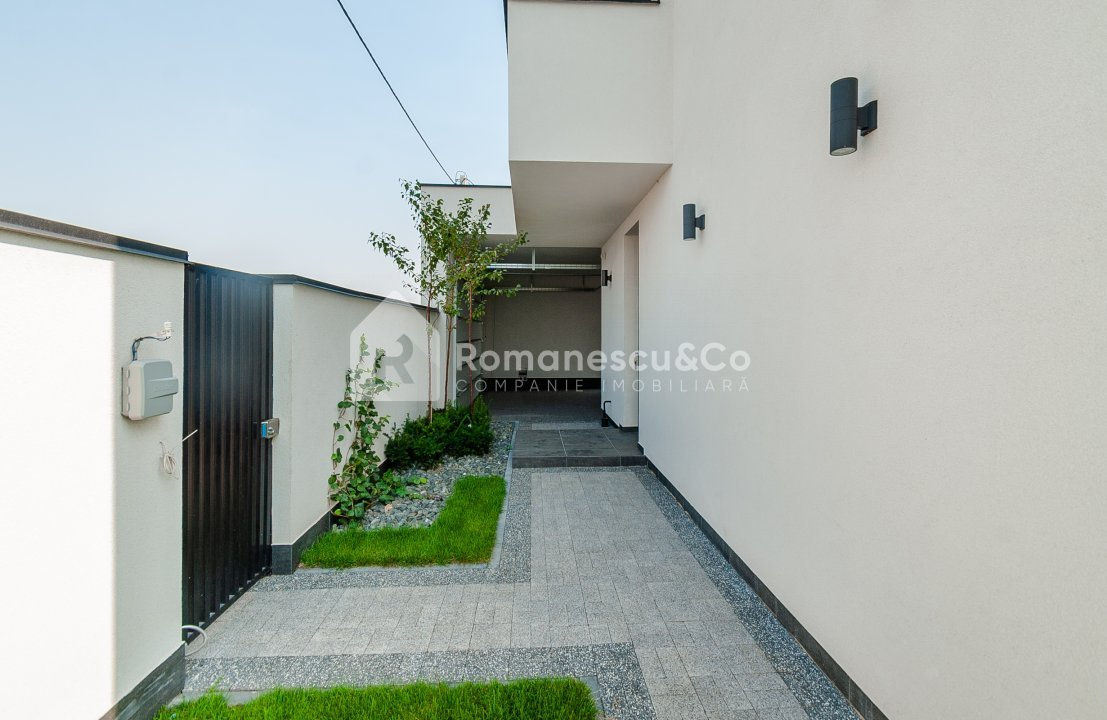 Casă în stil Hi-tech, 2 nivele, variantă albă, 190 mp + 5 ari, Tohatin.  foto 13