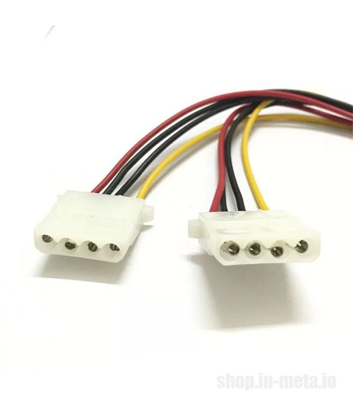 Molex 4-pin to 2 x Molex 4-pin foto 2