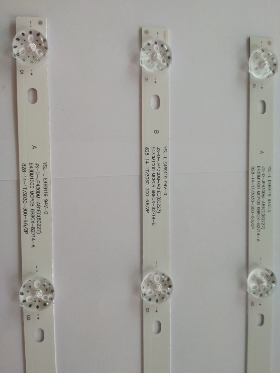 Продаю светодиодные планки для ТВ - e43dm1000