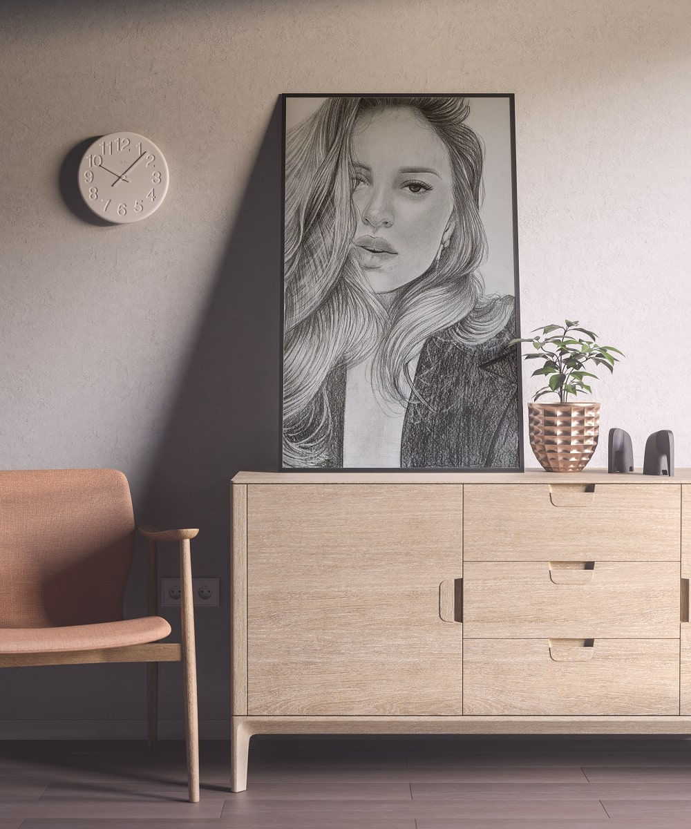 Portrete în creion simplu (grafit), orice format, cu ramă. Păstrează amintirile dragi! foto 2