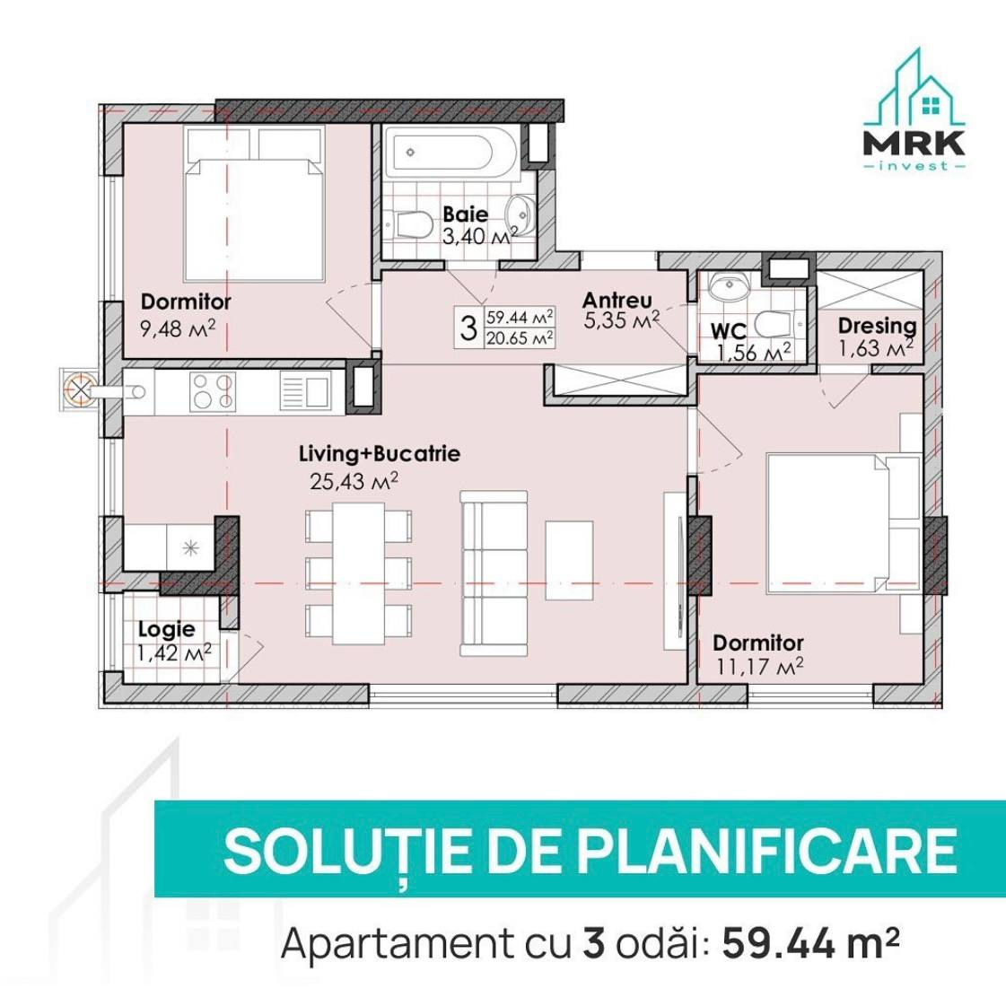 Apartament cu 3 camere,  Botanica,  Chișinău mun. foto 5