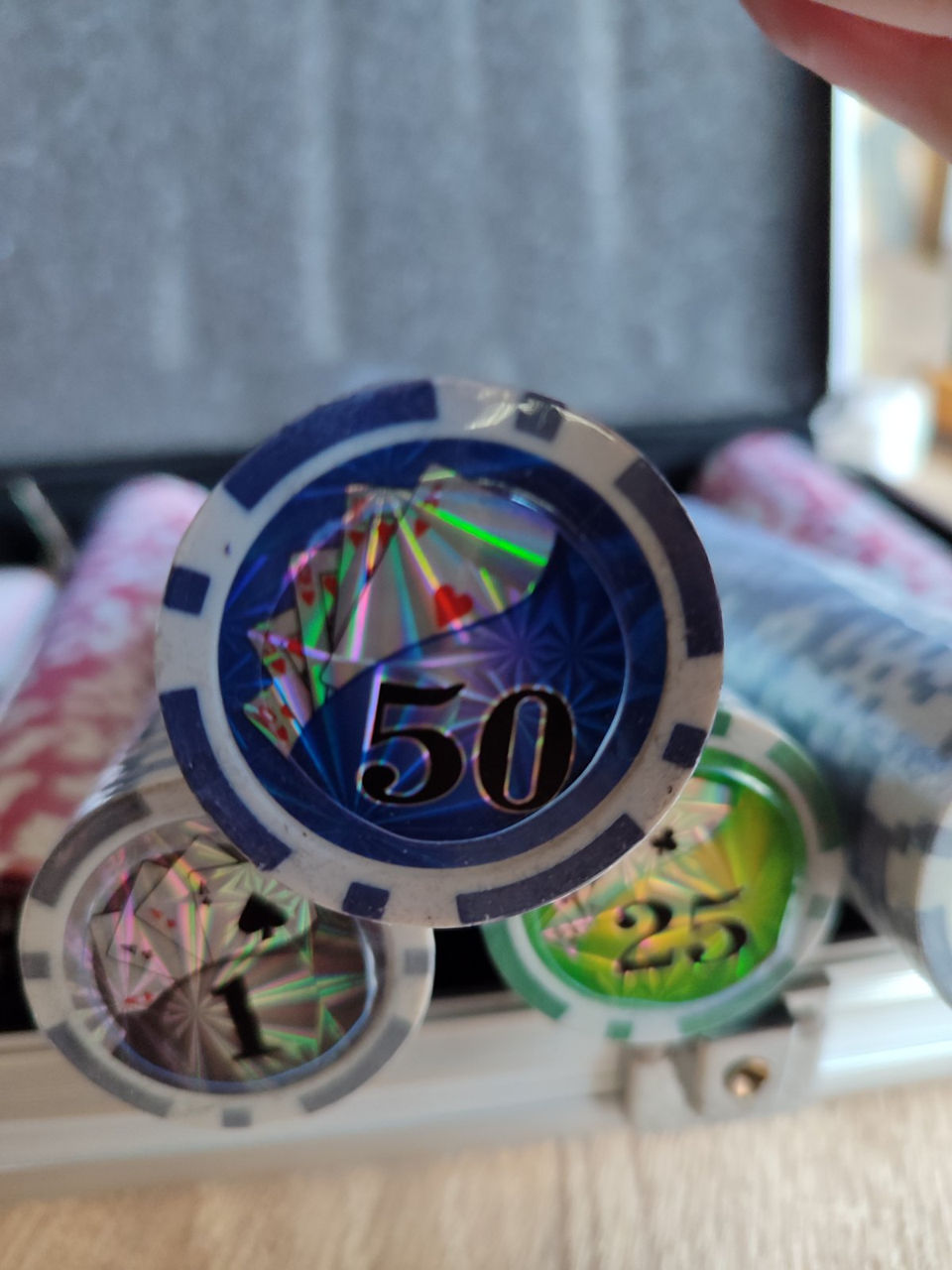 Set de poker покерный набор на 500 фишек в кейсе c номиналом фото 4