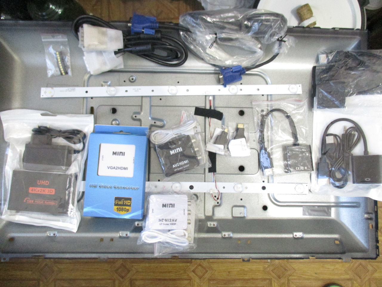 Переходник, адаптер, кабель: HDMI -VGA, VGA-HDMI, DVI-D=>VGA, HDMI-RCA ...