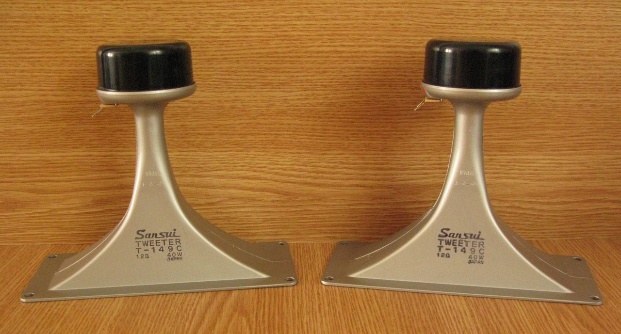 Динамики ВЧ Sansui Tweeter T-149. Стойки для полочной акустики