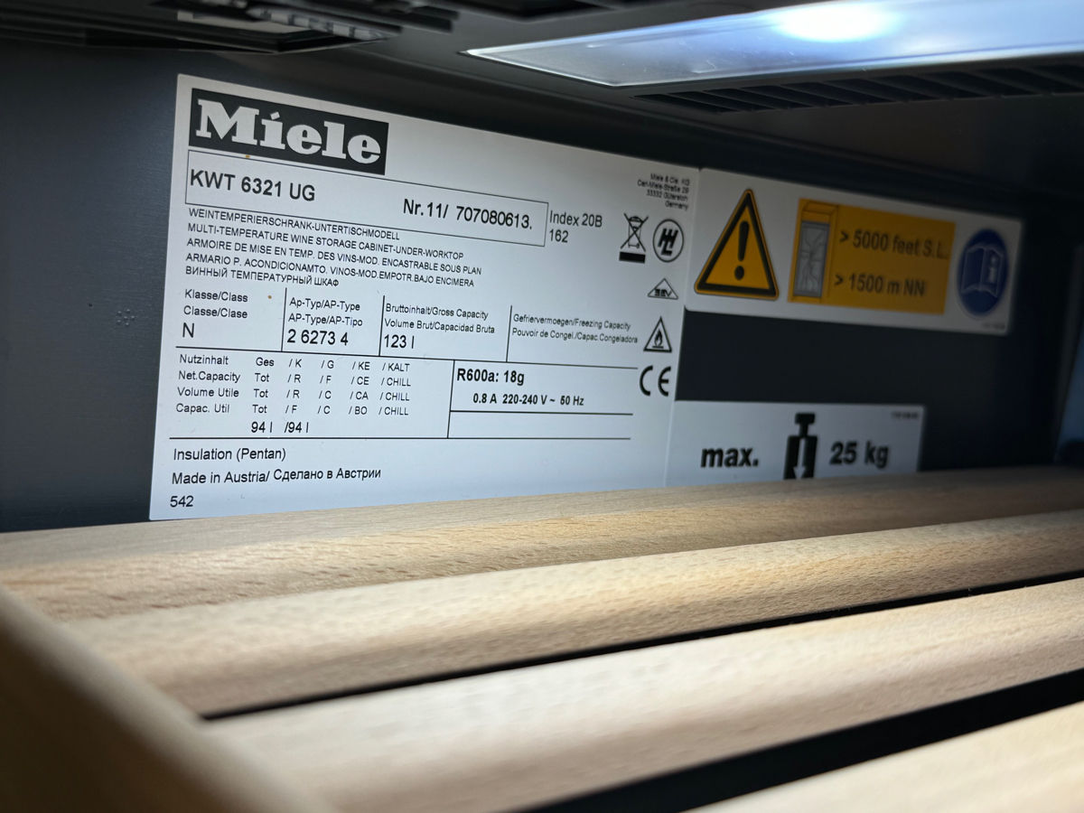 Miele винный холодильник frigider vin foto 2