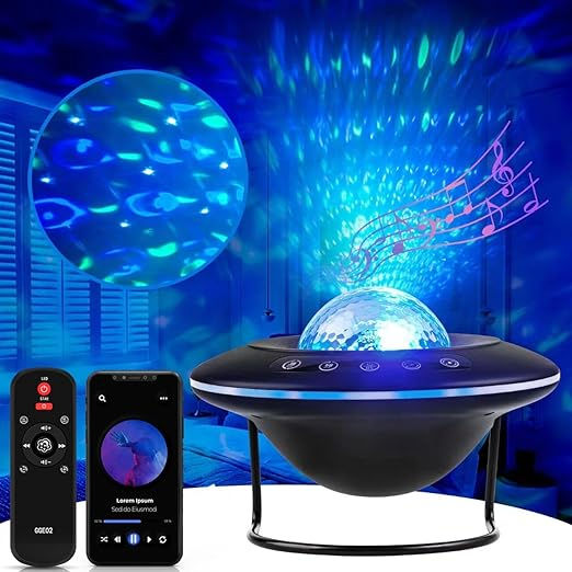 LED Star Projector with Bluetooth Speaker foto 0