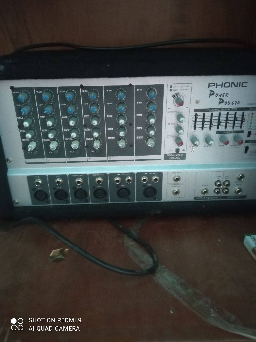 Mixer activ Phonic pad620 ,schimb amplificator. ,boxe foto 0