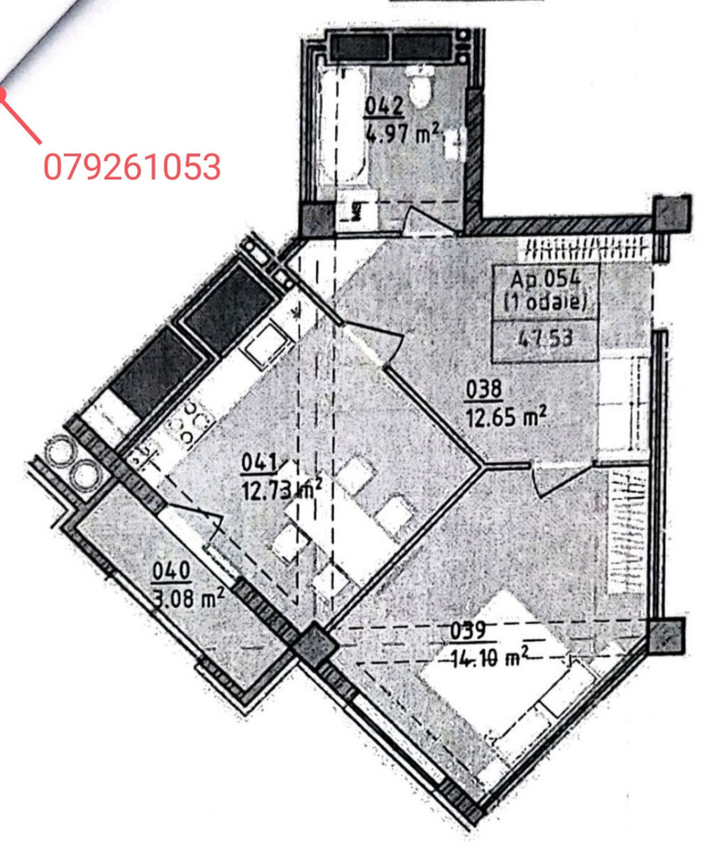 Apartament cu 1 cameră, 48 m², Poșta Veche, Chișinău