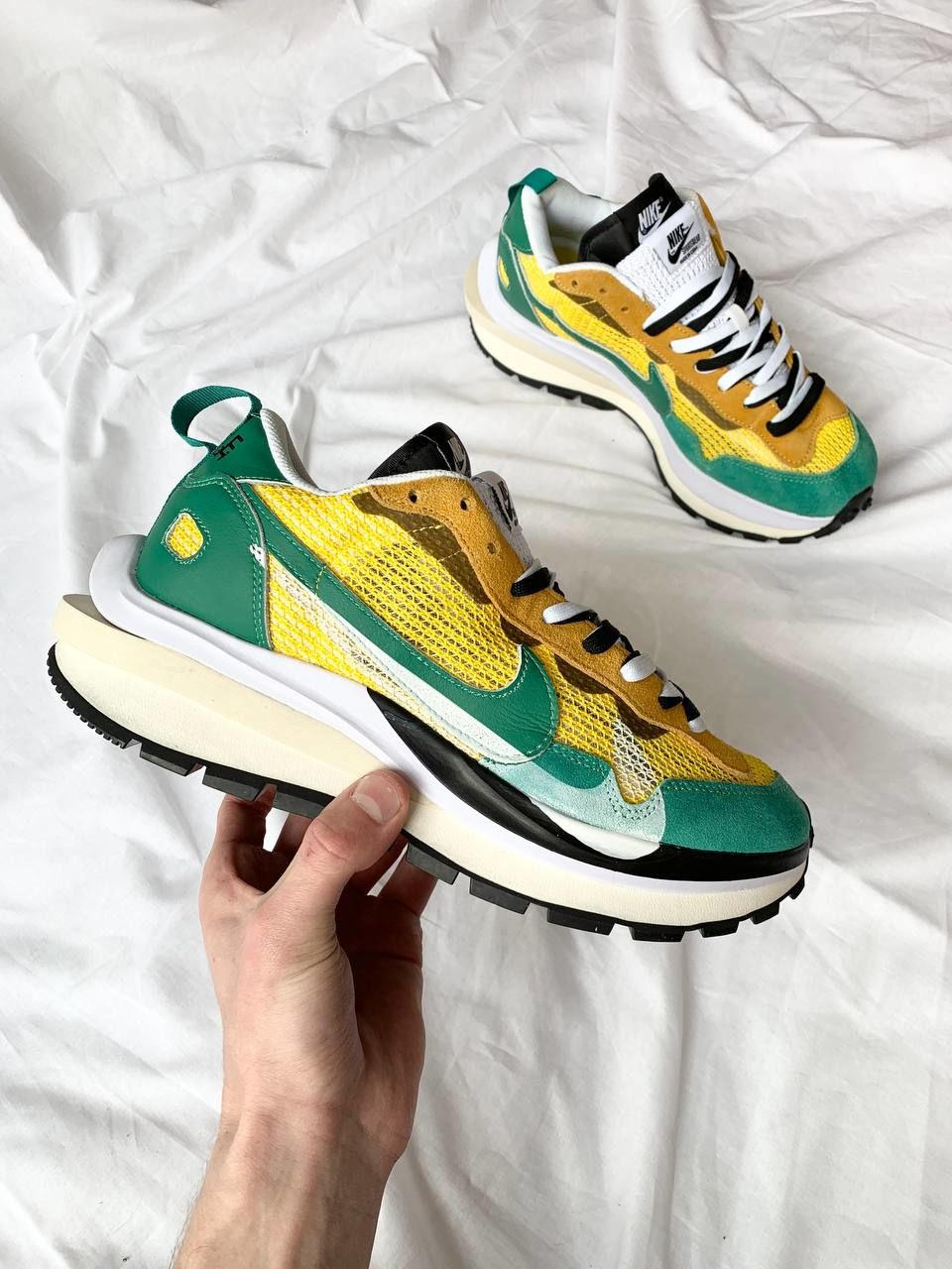 green sacai waffle