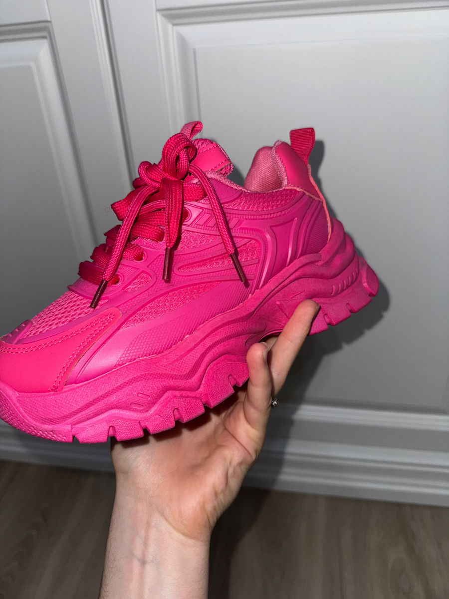 Adidași sport damă - roz neon foto 5