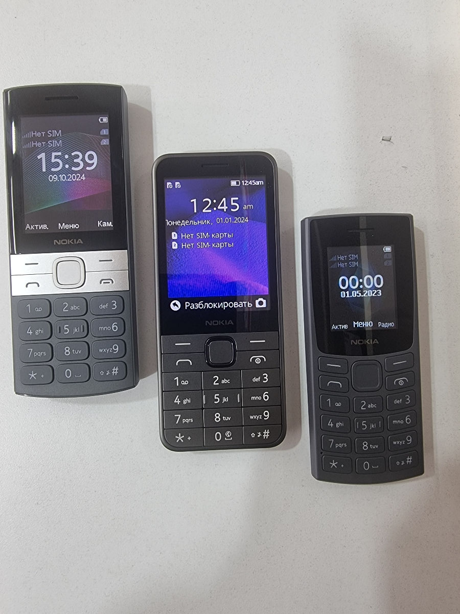 Новые в упаковке !!! Nokia 230.150.235 4G..105.E6. C2-05slide. Asha 302.201.200 foto 1