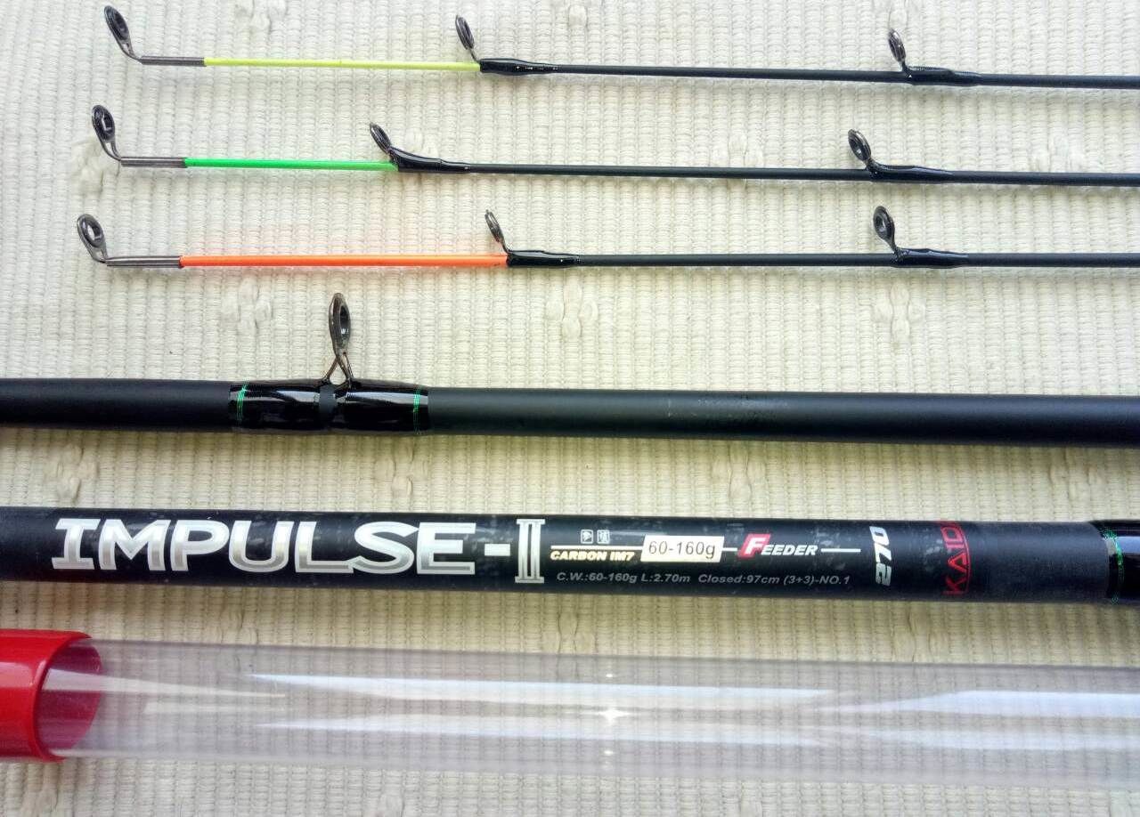 Новый фидер kaida "Impulse - ll" 2,7м, тест60-160 гр. + фирм.катушка kaida цена за все 530 lei foto 1