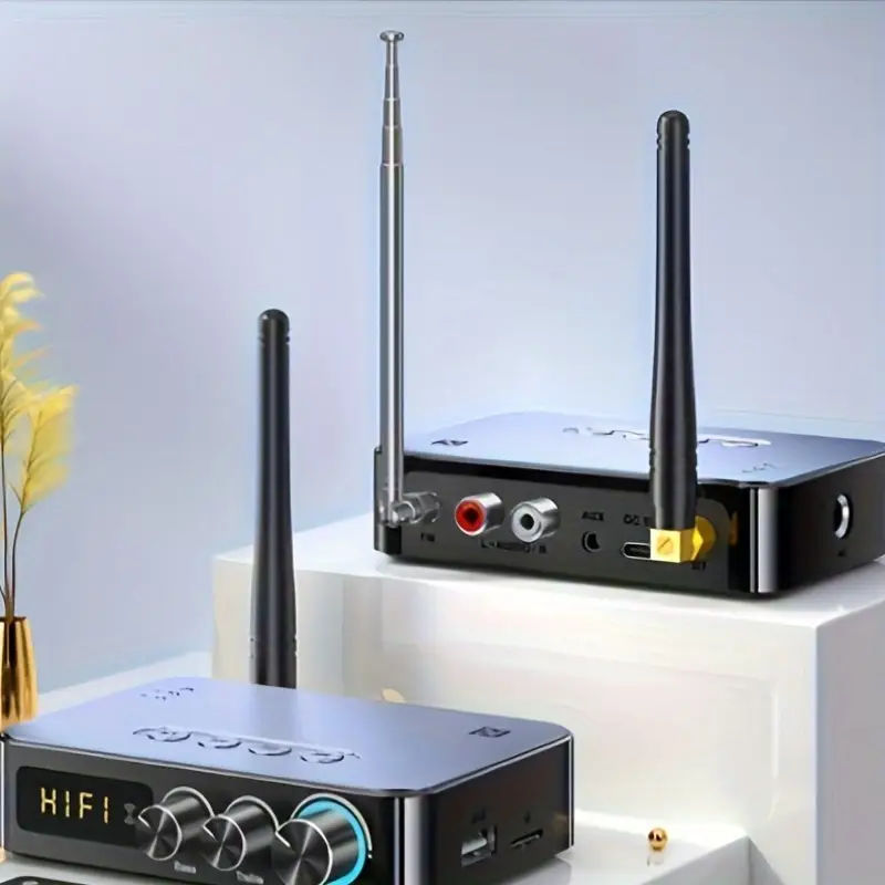 Беспроводной адаптер M9 Pro Bluetooth 5.1 rx tx fm radio fux foto 4