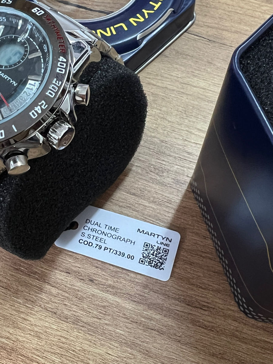 martyn line dual time chronograph s.steel cod.79 pt/339.00 фото 2