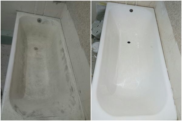 Reparatia cazilor,fontă ciugun, metal,cu acril ecologic, !! покраска ванн foto 7