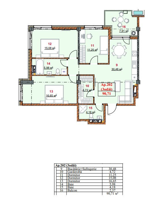 Apartament cu 3 camere,  Botanica,  Chișinău,  Chișinău mun. foto 13