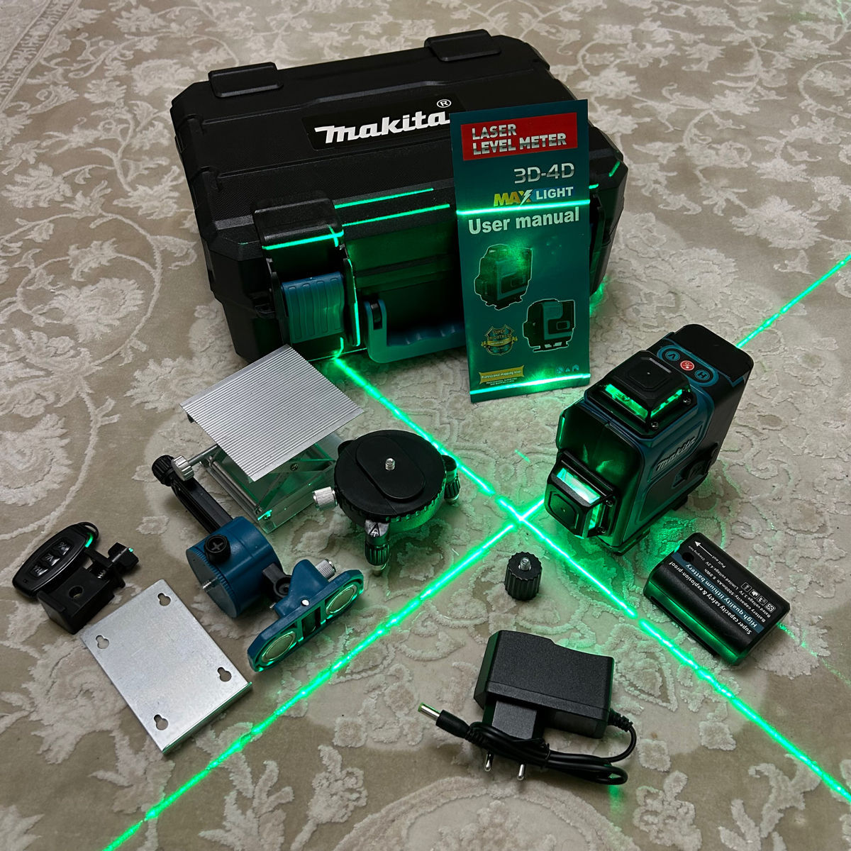 Laser 4D Makita 16  linii + case +magnet + 2 acumulatoare + telecomandă + garantie + livrare gratis фото 0