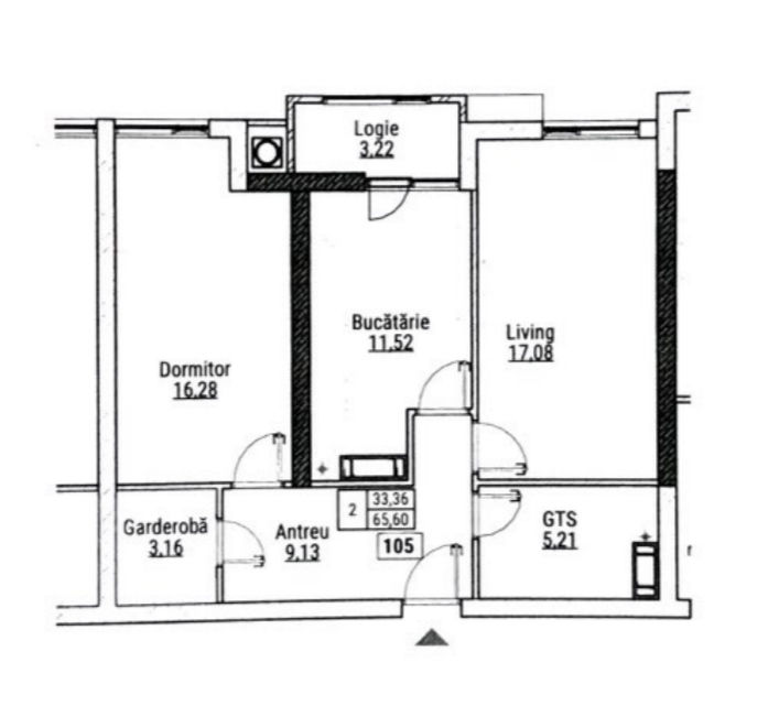 Apartament cu 2 camere,  Durlești,  Chișinău mun. foto 2