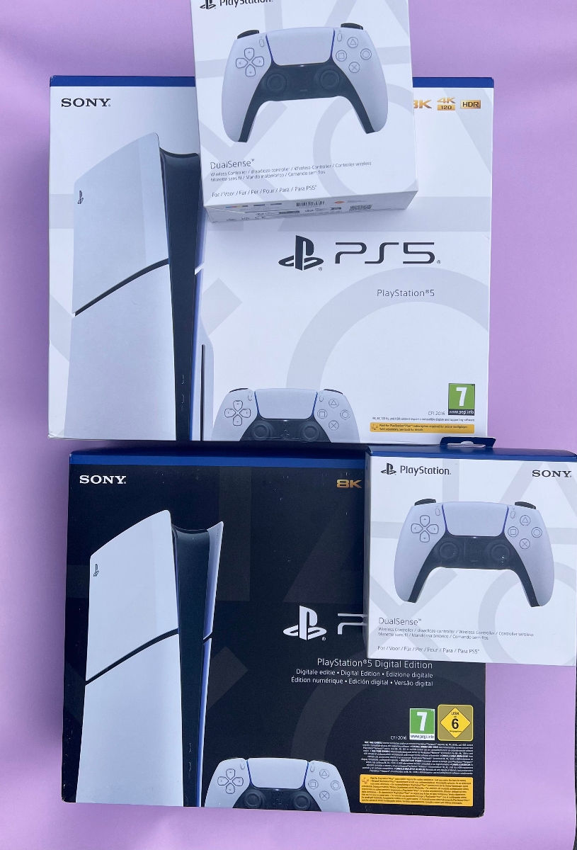 Приставка Sony Ps5 1216 Digital Disc Slim New PRO FAT Aккаунты подписки PS Plus EA Play аксессуары foto 1