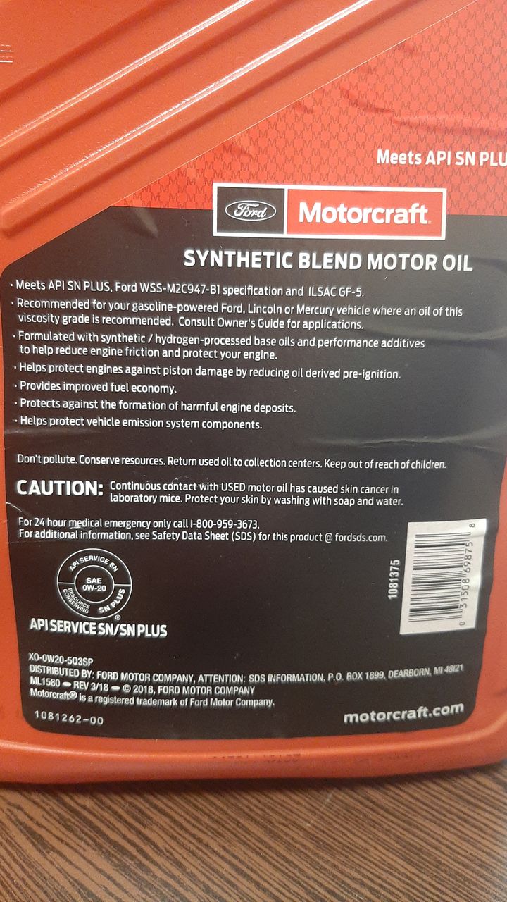 Масло ford оригинал 0w-20, 5W-20 и mercon atf lv foto 4