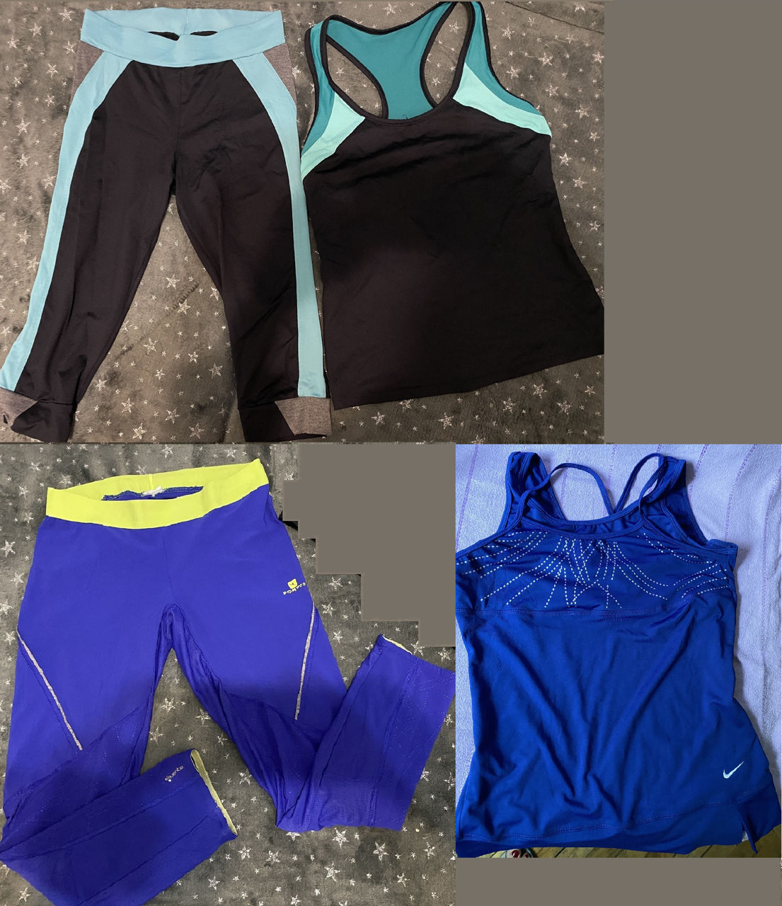 Nike и др. Фитнес-одежда для женщин - Новые цветные лосины, L, XL (пр ...
