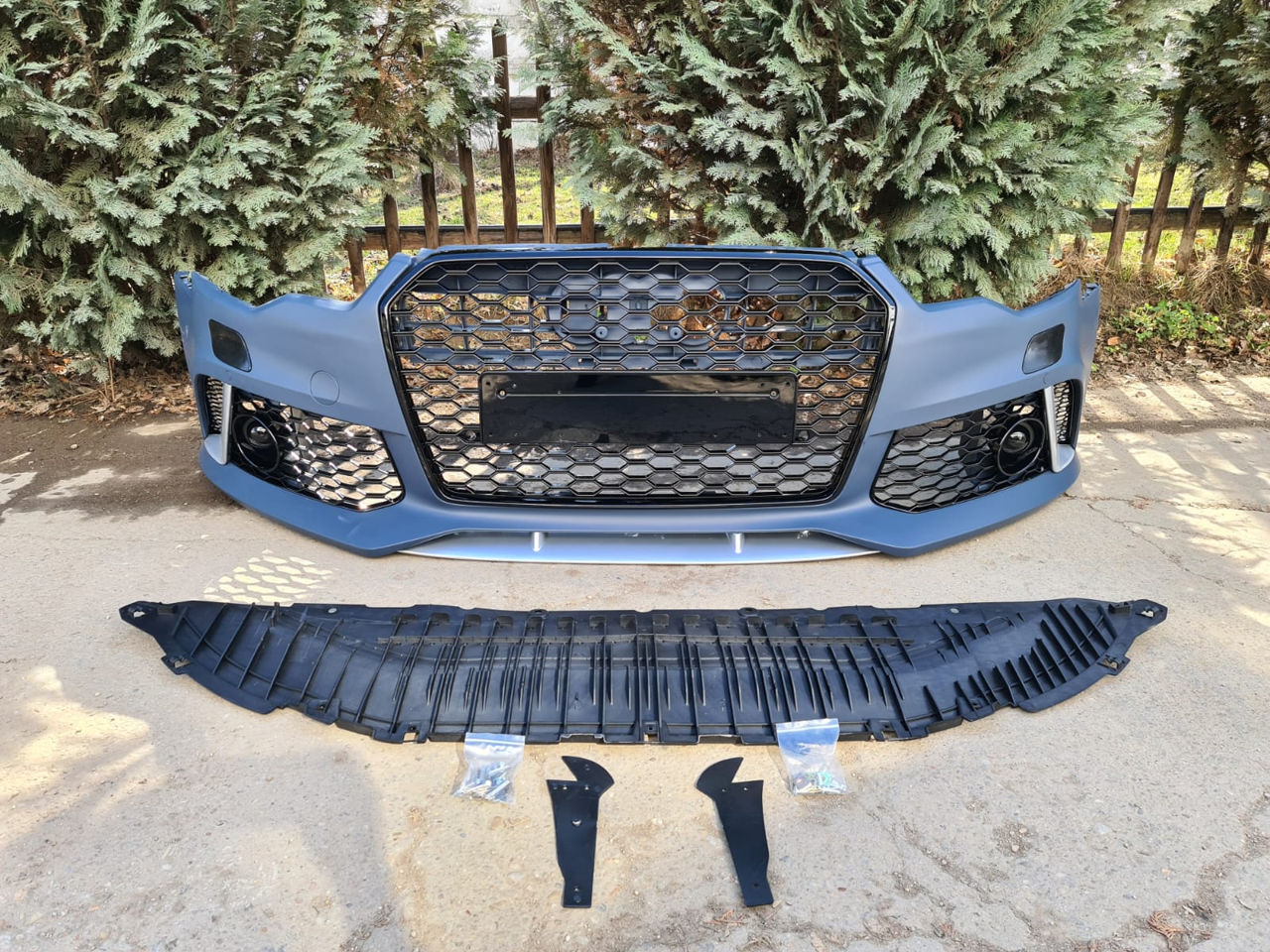 Bara Fata RS AUDI A6 4G RS6 Design (2011-2015) cu Grile foto 4