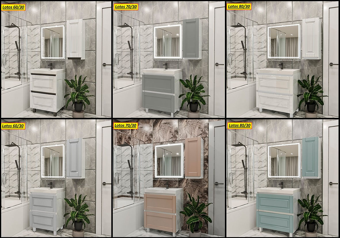 Мебель в ванную МДФ краска-глянец/мат.Фабрика.Mobilier baie MDFvopsea-lucios/mat.De la producator. фото 3