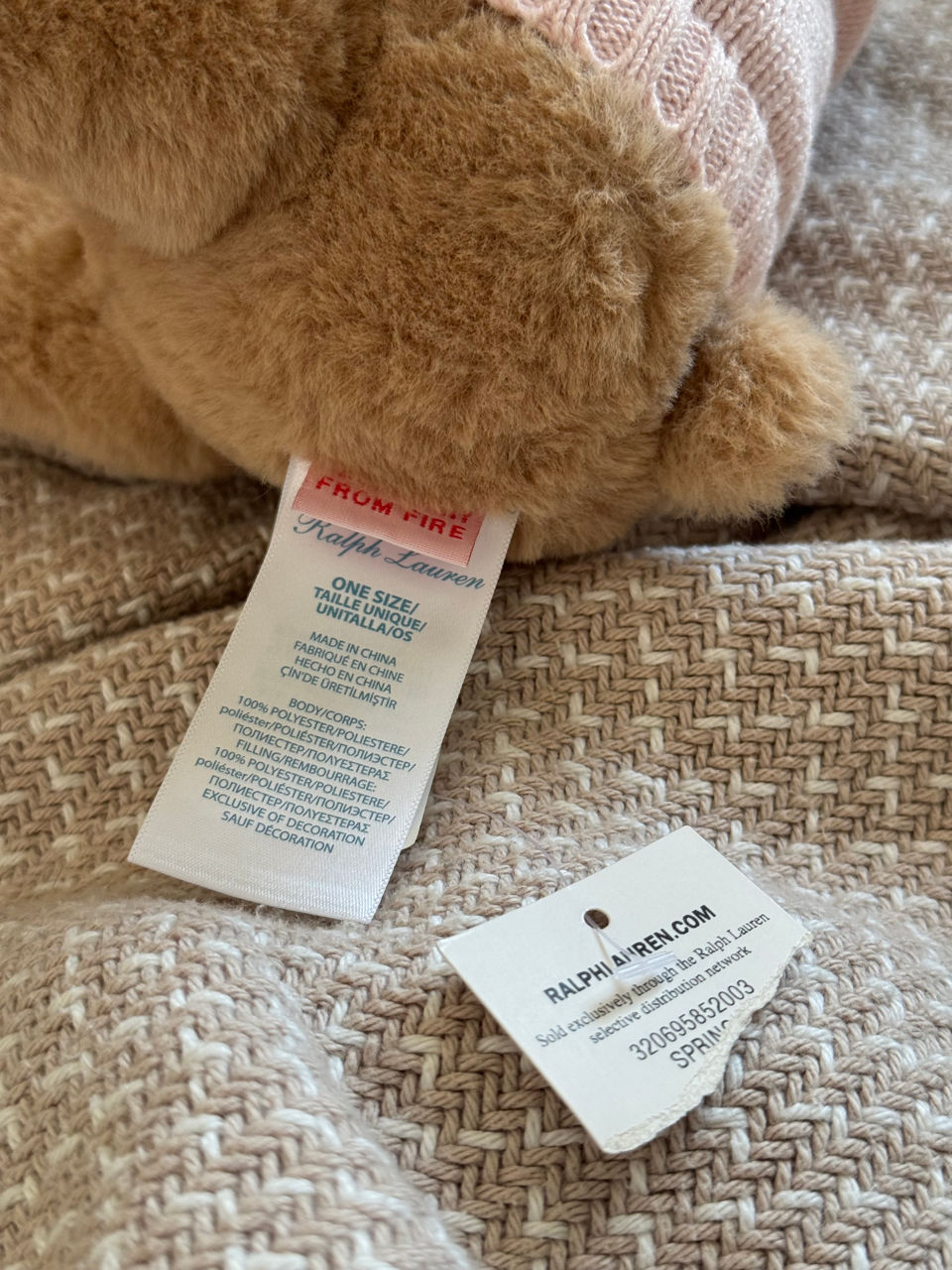 Продам нового мишку Teddy от Ralph Lauren . 100 % оригинал фото 7