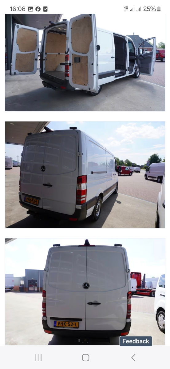 Mercedes Sprinter 316 ,120kw,,,anu 2017 ,adus  recent din Germania ,merge super ,kilometri originali cu carte service,sunt 2 sprintere 316 automată  și manual ,încălzire autonoma wabasto originală,,,
 foto 2