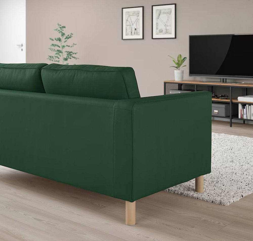 Canapea de colt IKEA Parup Vissle Green foto 2