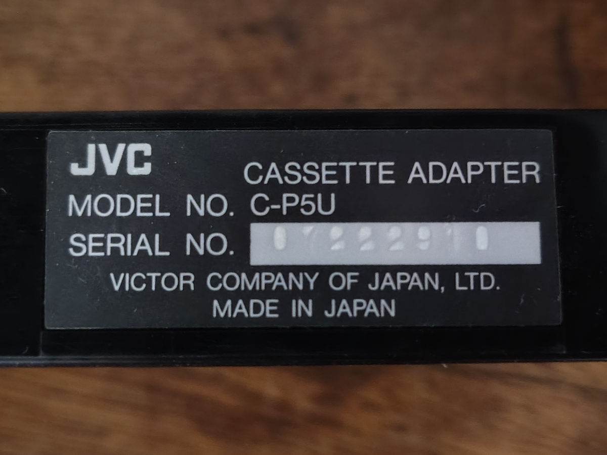 JVC C-p5u Vhs-c to VHS Video Cassette Adapter (Japan) foto 2