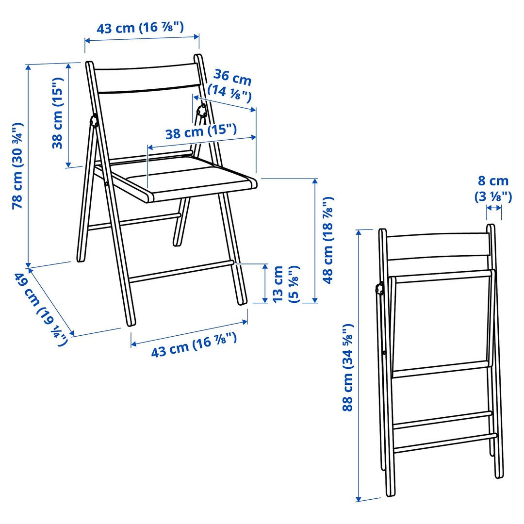 Scaun pliant IKEA Frosvi foto 3