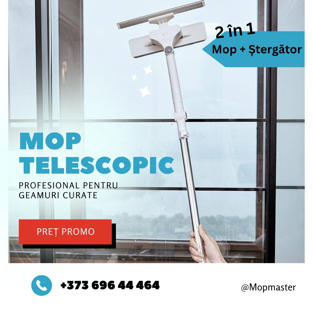 Mop pentru spălarea  geamurilor din afara blocului /   швабра для мытья окон снаружи фото 2