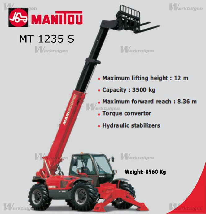Телескопический погрузчик Manitou MT 1235 2008 foto 5