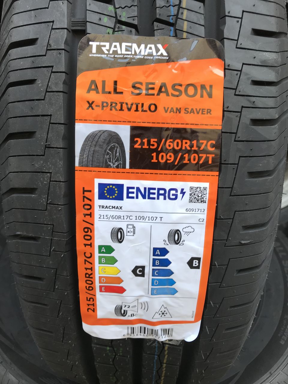 215/60 R17C Tracmax Allseason Van saver (4 seasons)/ Доставка, livrare toata Moldova foto 1