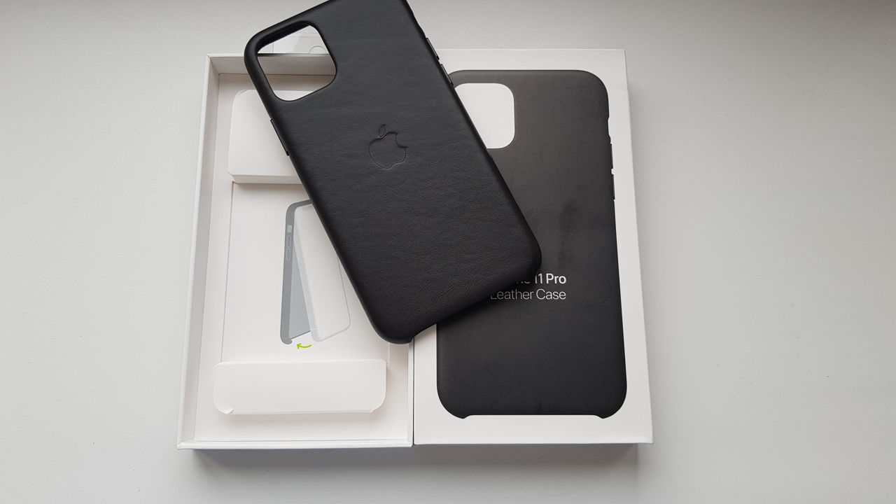 Apple iPhone 11 Pro Leather Case - Black foto 2