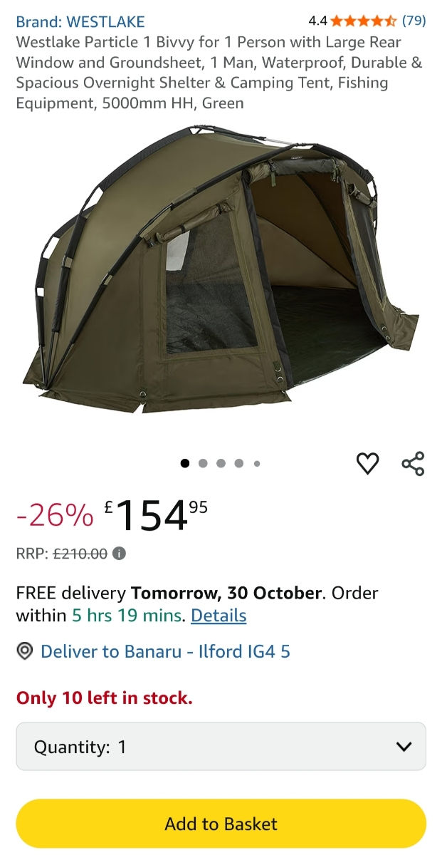 Westlake Particle One Man Bivvy