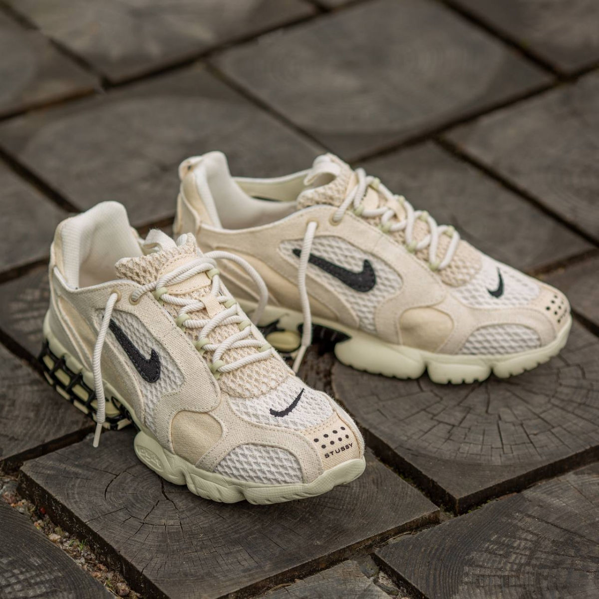 Nike Air Zoom Spiridon Cage 2 Beige x Stussy Unisex фото 3