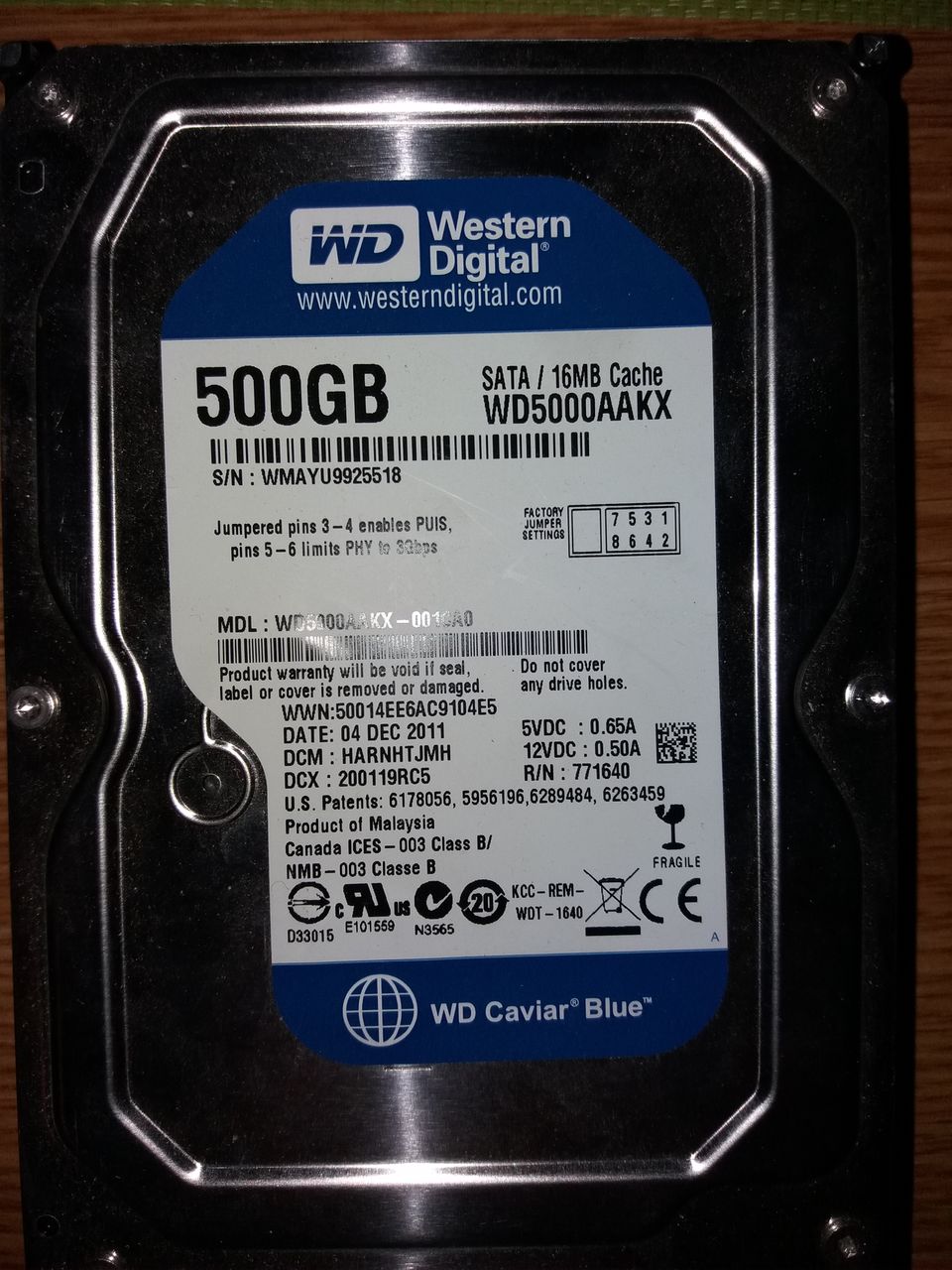 HDD, Жёсткие диски для настольного ПК и для ноутбуков, 2.5" , 3.5" , SATA
