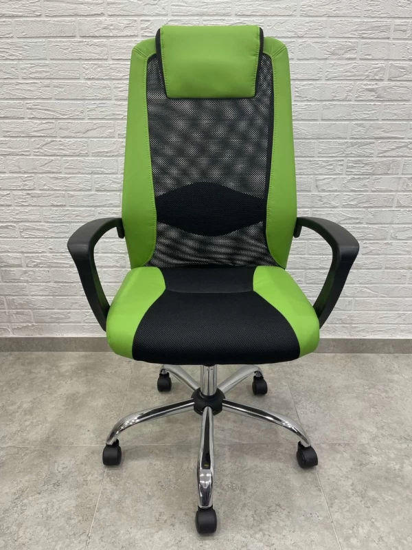 Fotoliu moale de birou în stil modern din piele фото 1