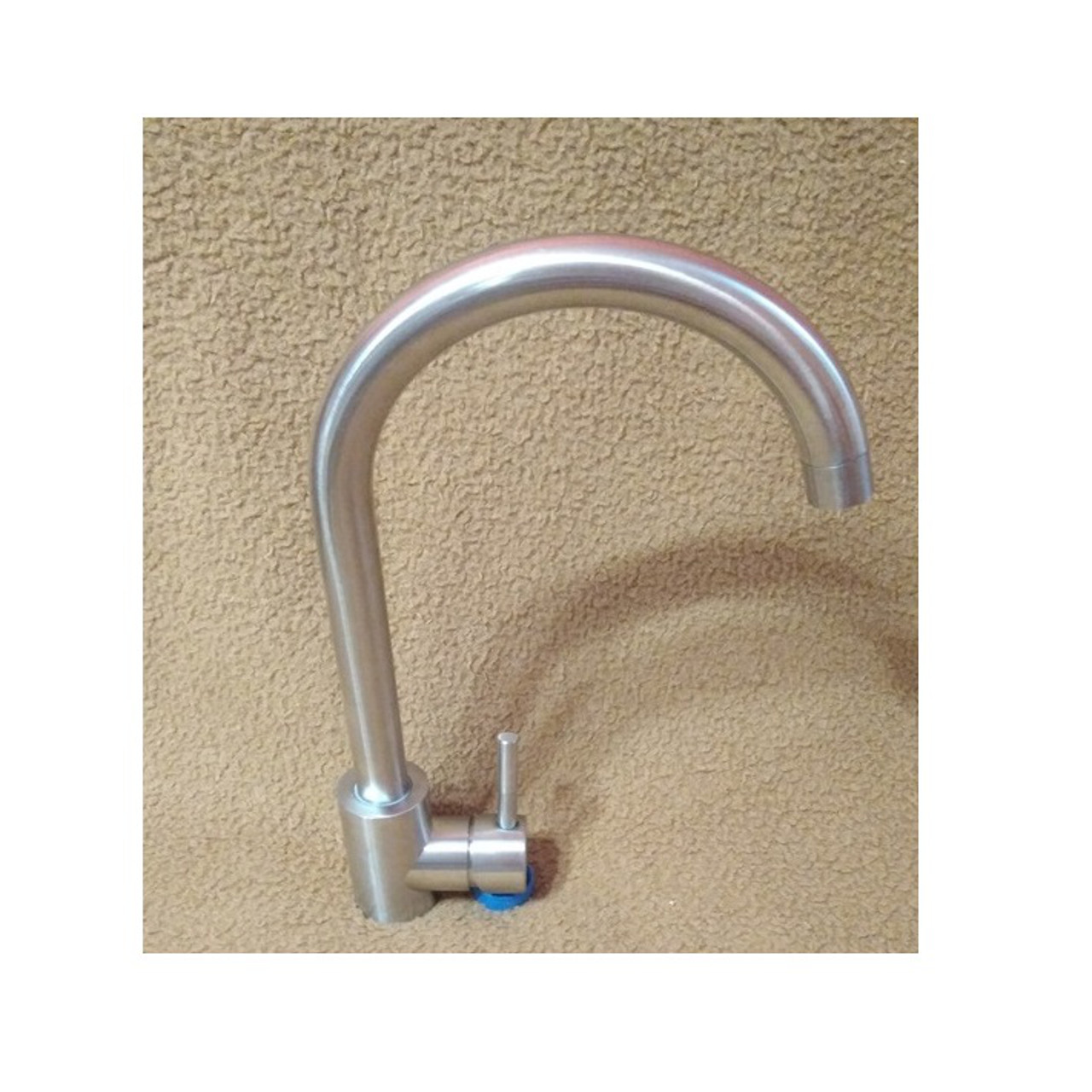 высокий однорычажный смеситель для кухни из нержавеющей стали