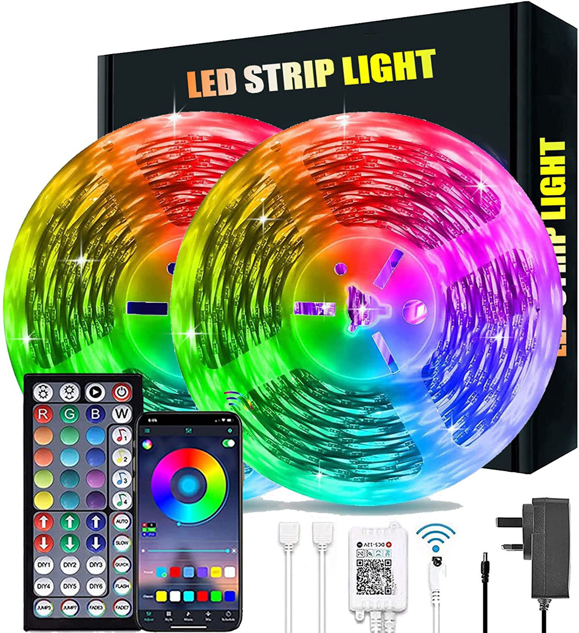 Banda LED 30M Светодиодные RGB ленты питание foto 0